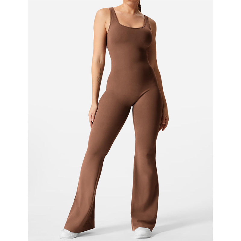 Slim Fit Backless Jumpsuit for Yoga and Exercise! - Jacques Essential