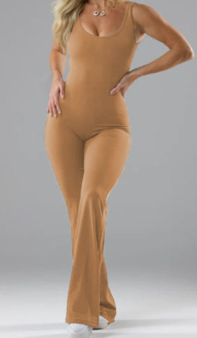 Slim Fit Backless Jumpsuit for Yoga and Exercise! - Jacques Essential