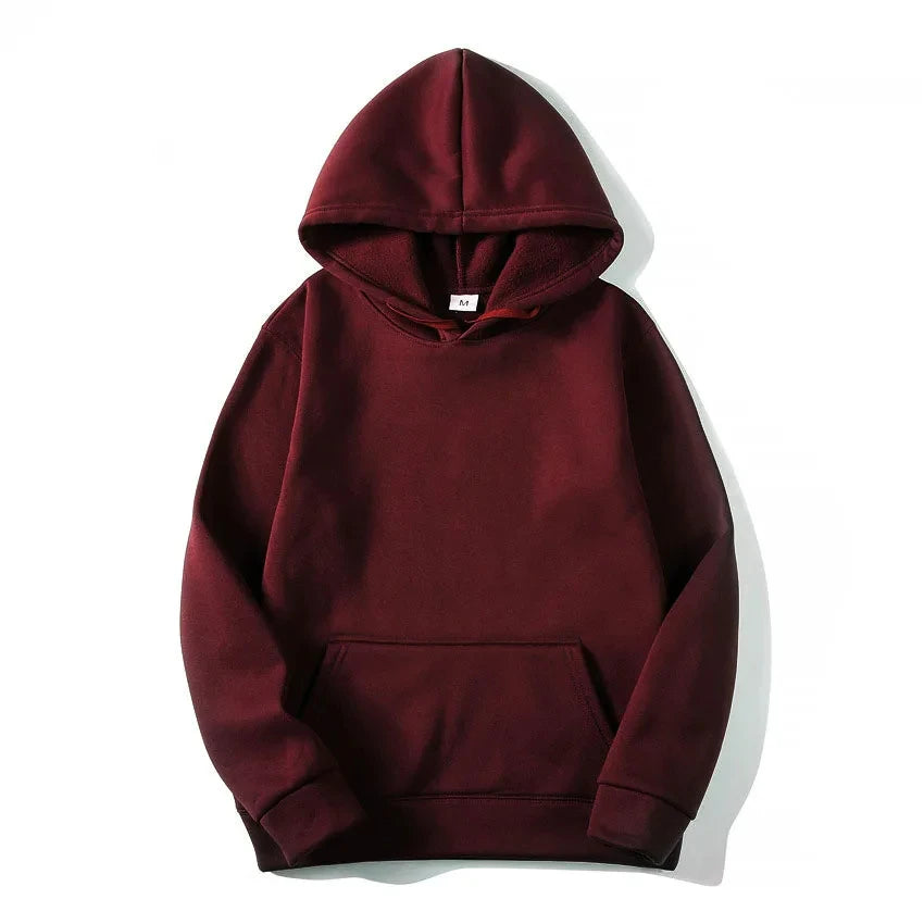 Men's and Women's Casual Solid Color Hoodie Sweatshirt - Jacques Essential