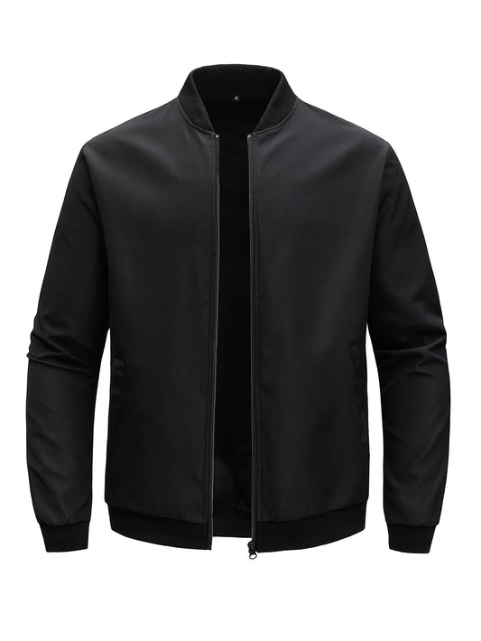 Men's Trendy Baseball Collar Jacket – Lightweight & Stylish - Jacques Essential