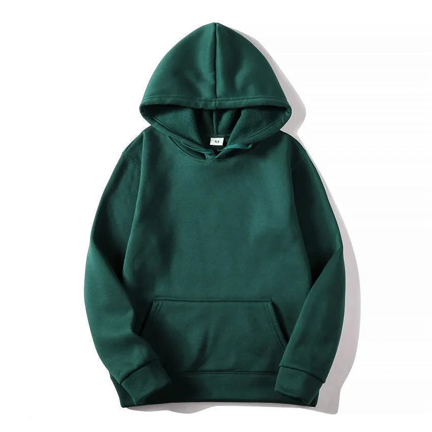 Men's and Women's Casual Solid Color Hoodie Sweatshirt - Jacques Essential