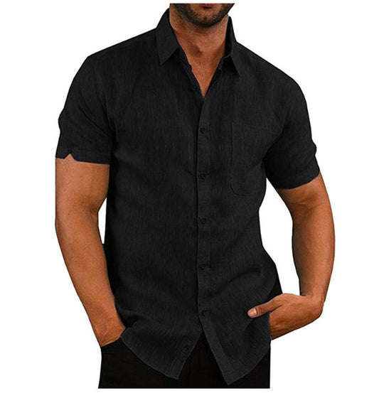 Men's Casual Loose-Fit Short Sleeve Solid Summer T-Shirt! - Jacques Essential